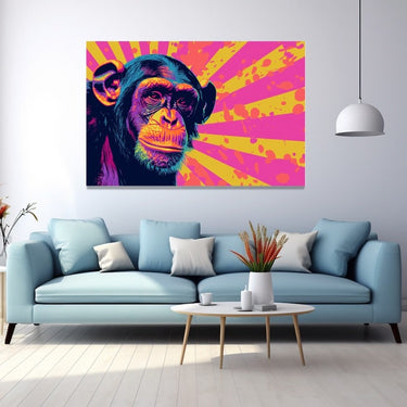 Monkey Pop Art Canvas
